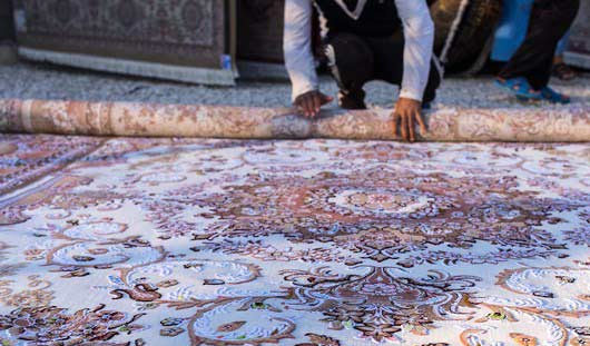 روش اصولی لول کردن قالی در قالیشویی گاندی